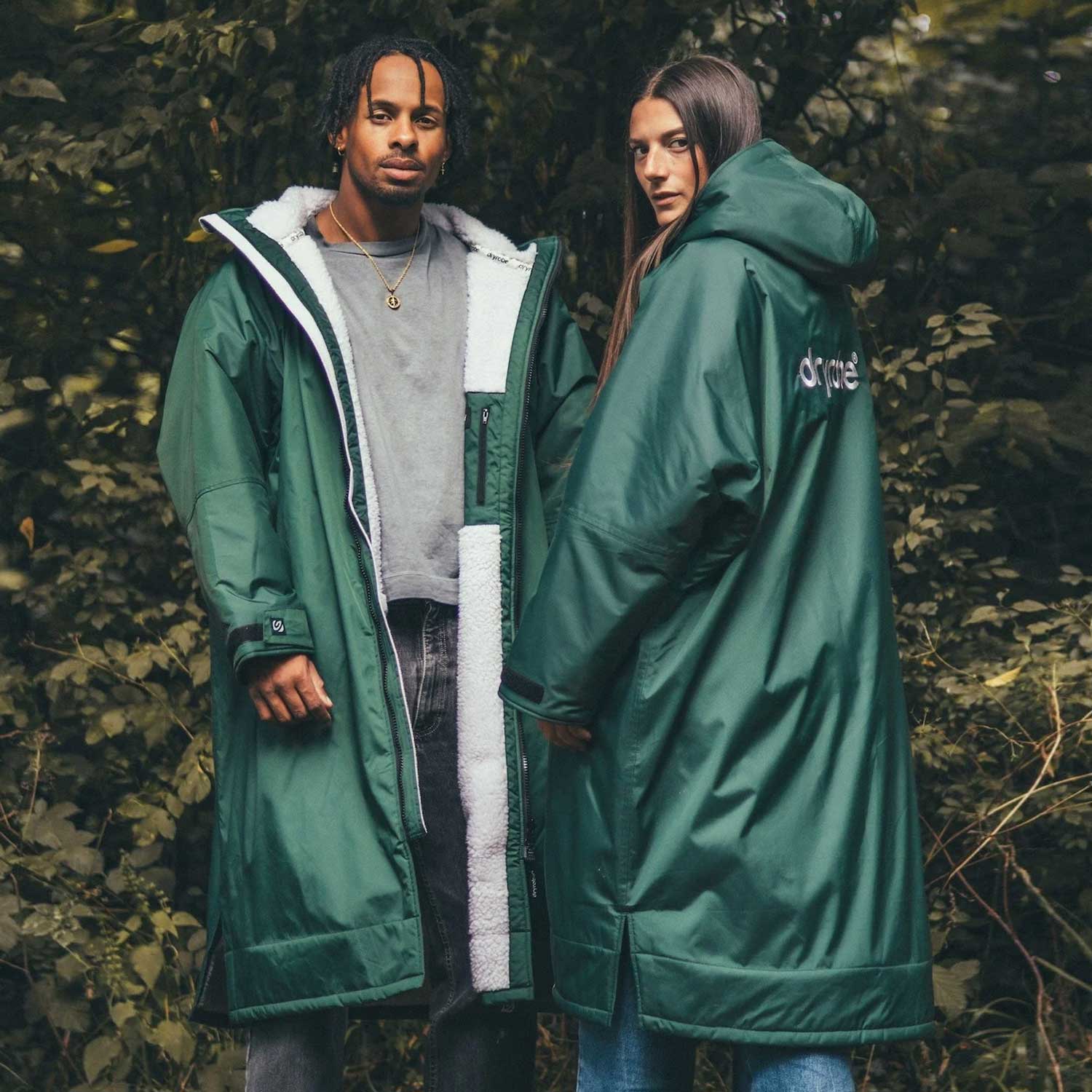 Dryrobe Advance Changing Robe Waterproof Jacket - Dark Green Grey