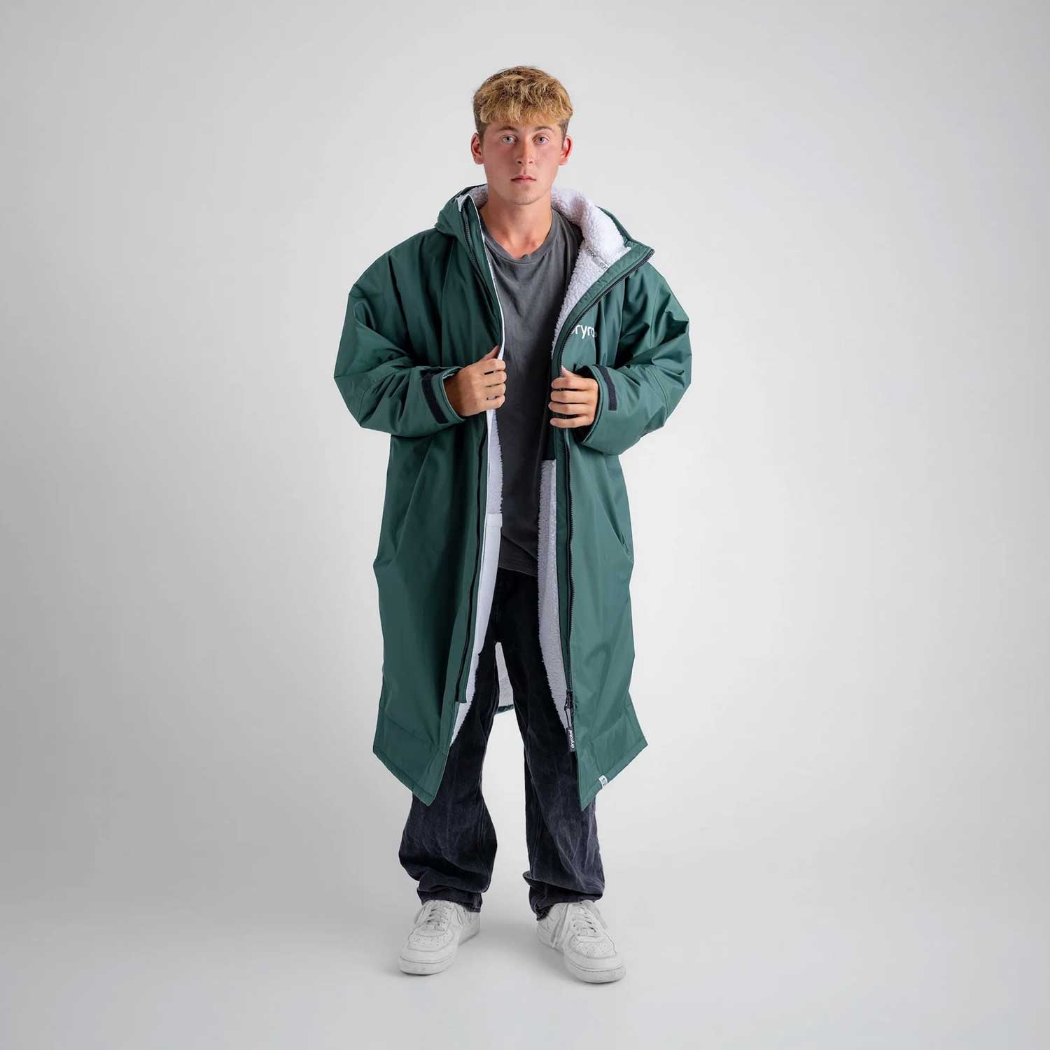Dryrobe Advance Changing Robe Waterproof Jacket - Dark Green Grey