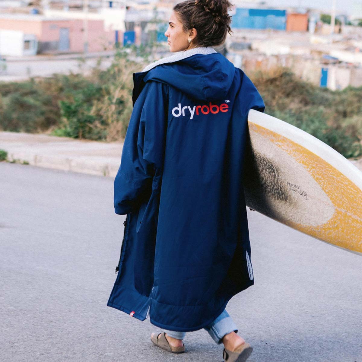 Dryrobe Advance Changing Robe Waterproof Jacket - Navy Grey