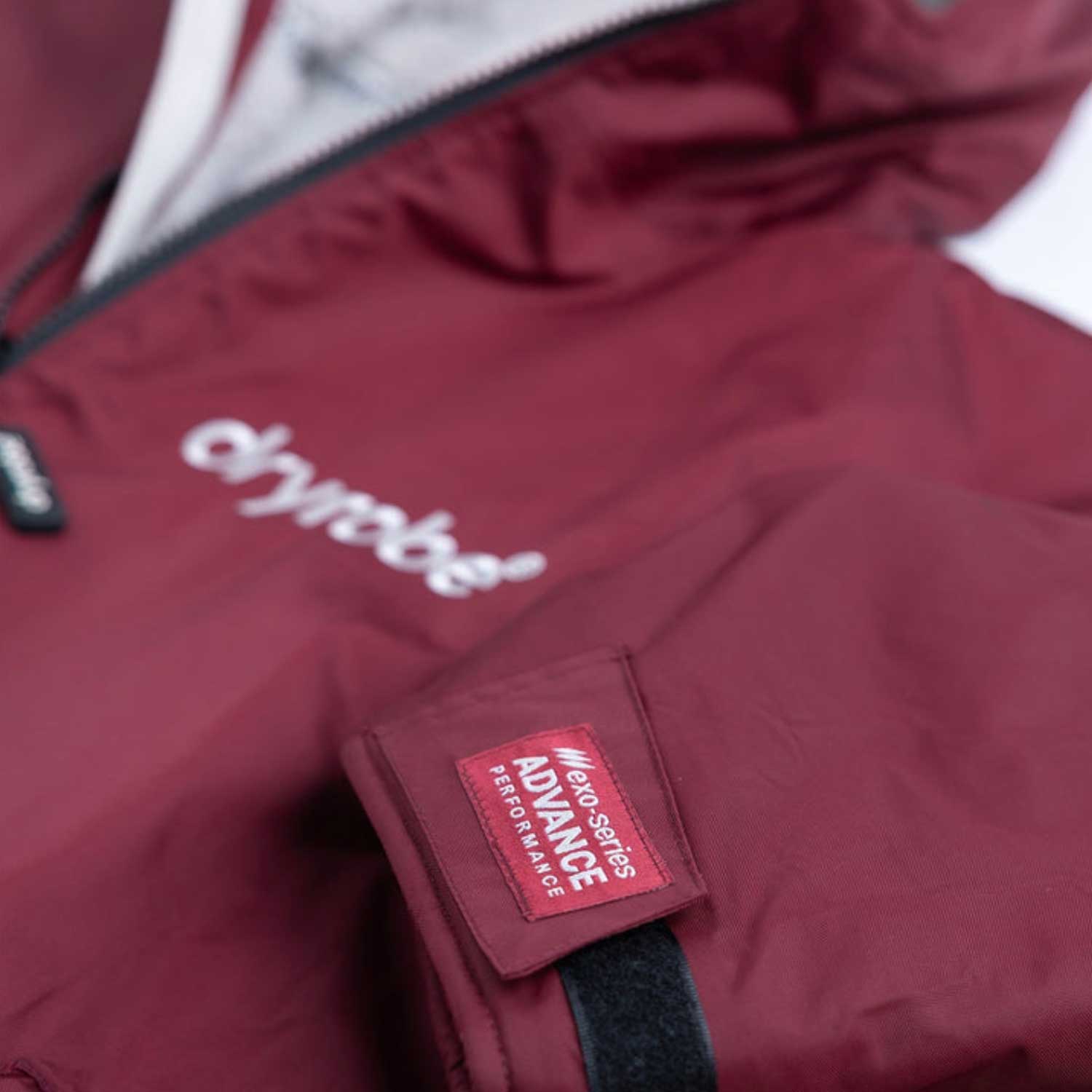 Dryrobe Advance Changing Robe Waterproof Jacket - Burgundy Grey