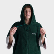 Dryrobe Full-Zip Organic Towel Changing Robe - Green