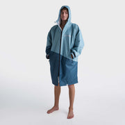 Dryrobe Advance Changing Robe Waterproof Jacket - Blue Light Grey