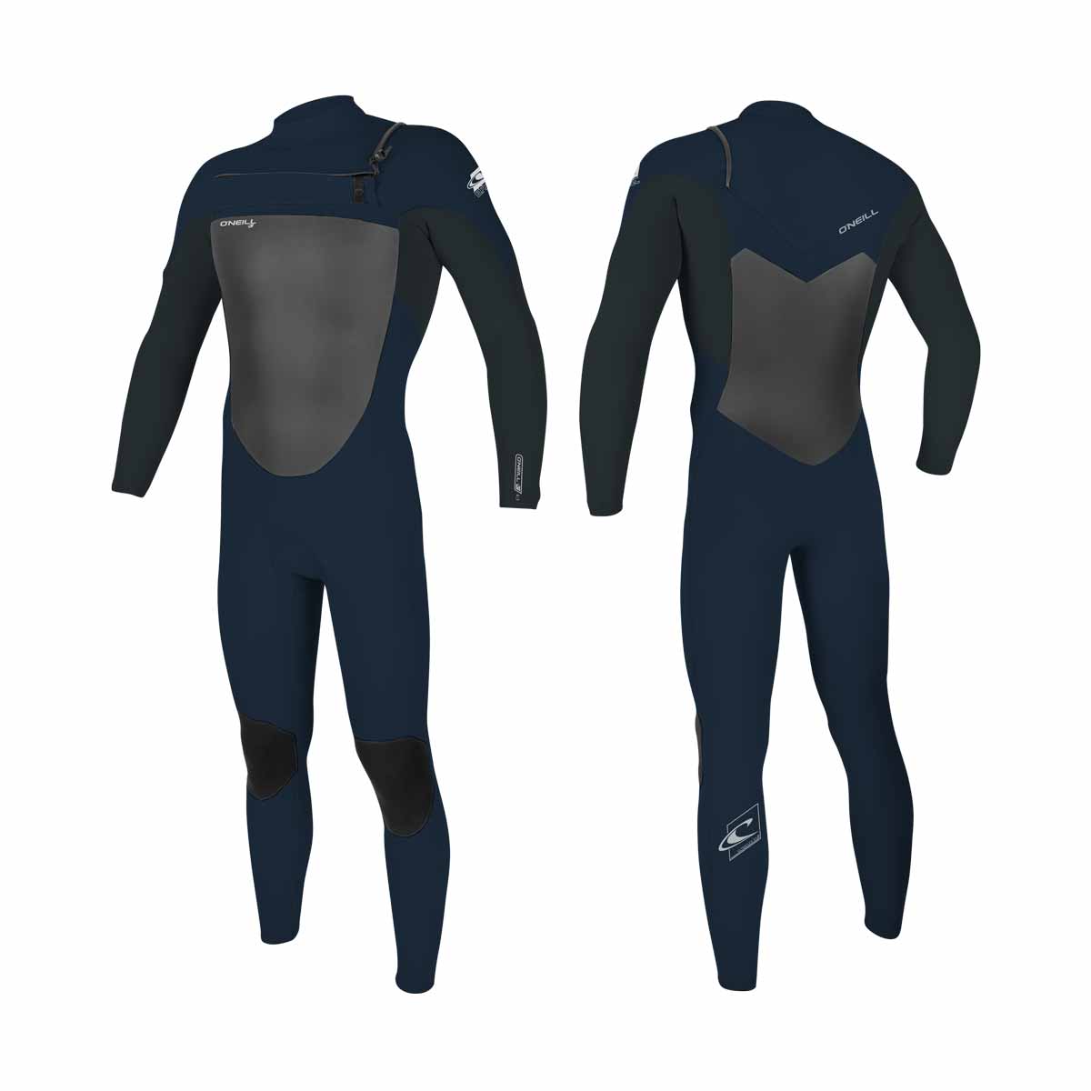 O'Neill Epic 4/3 mm Chest Zip Full Wetsuit – Abyss/Gun Metal HH5