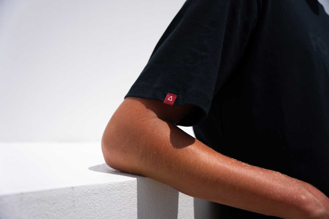 Follow Stitched Tee – Black