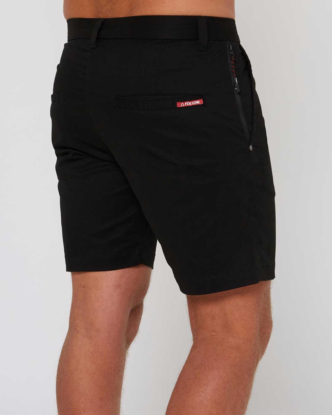 Follow Summer Chino Shorts – Black