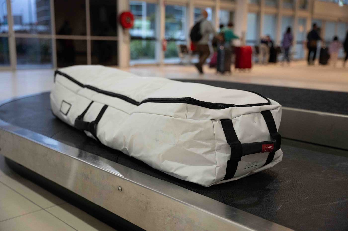Wheeled Life Board Travel Bag – Light Grey