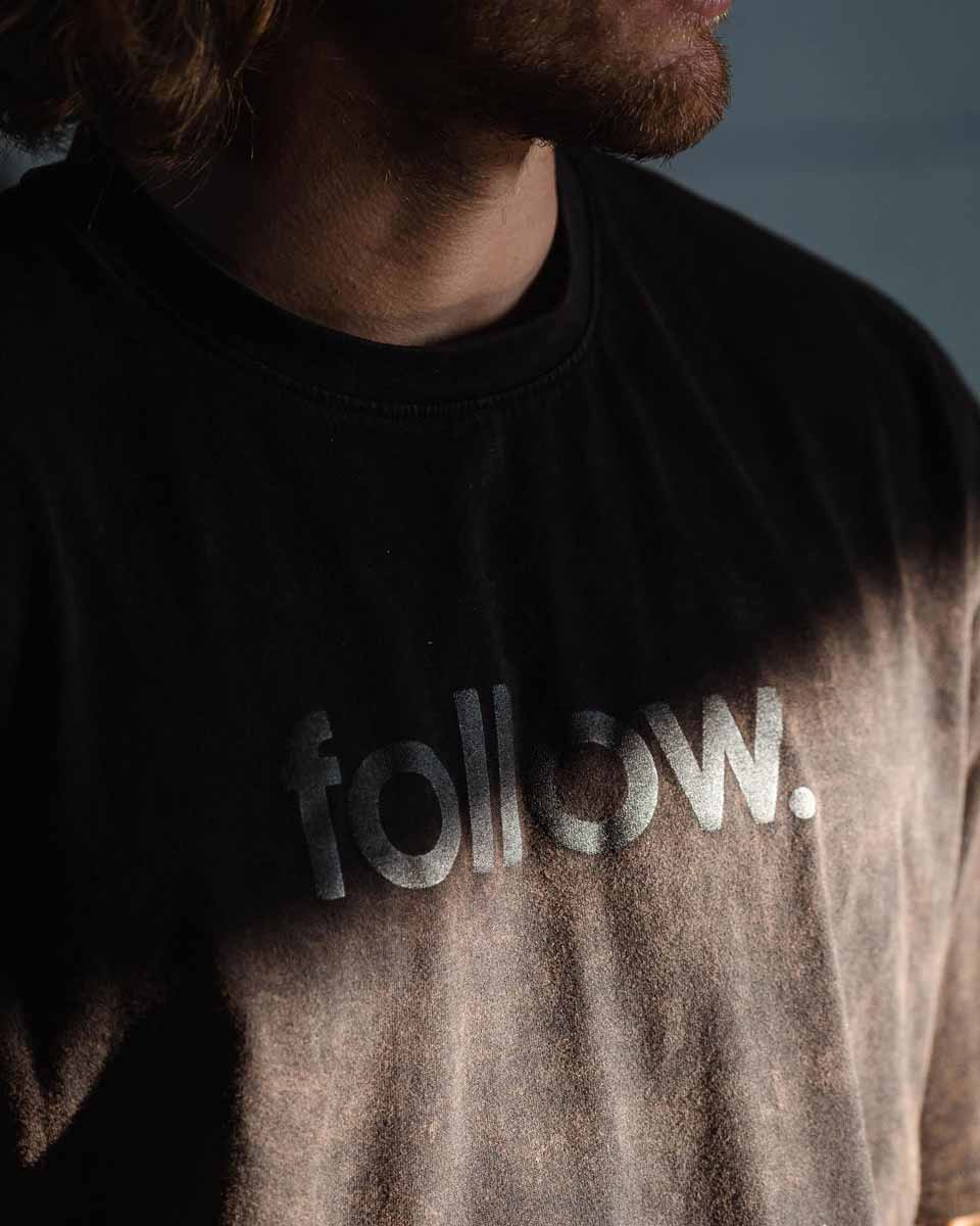 Follow Corp Acid Tee – Black
