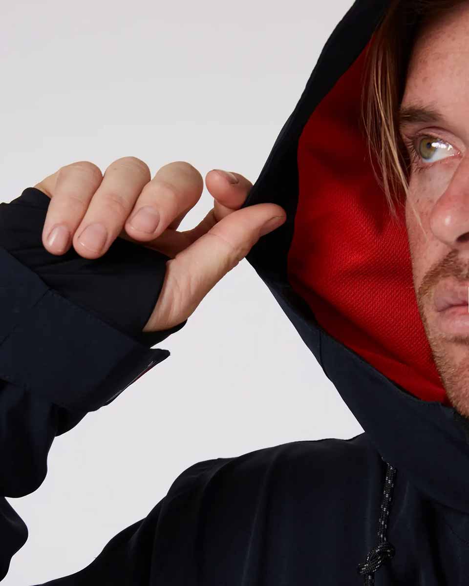 Follow Outer Spray Zip-Through Jacket - Black