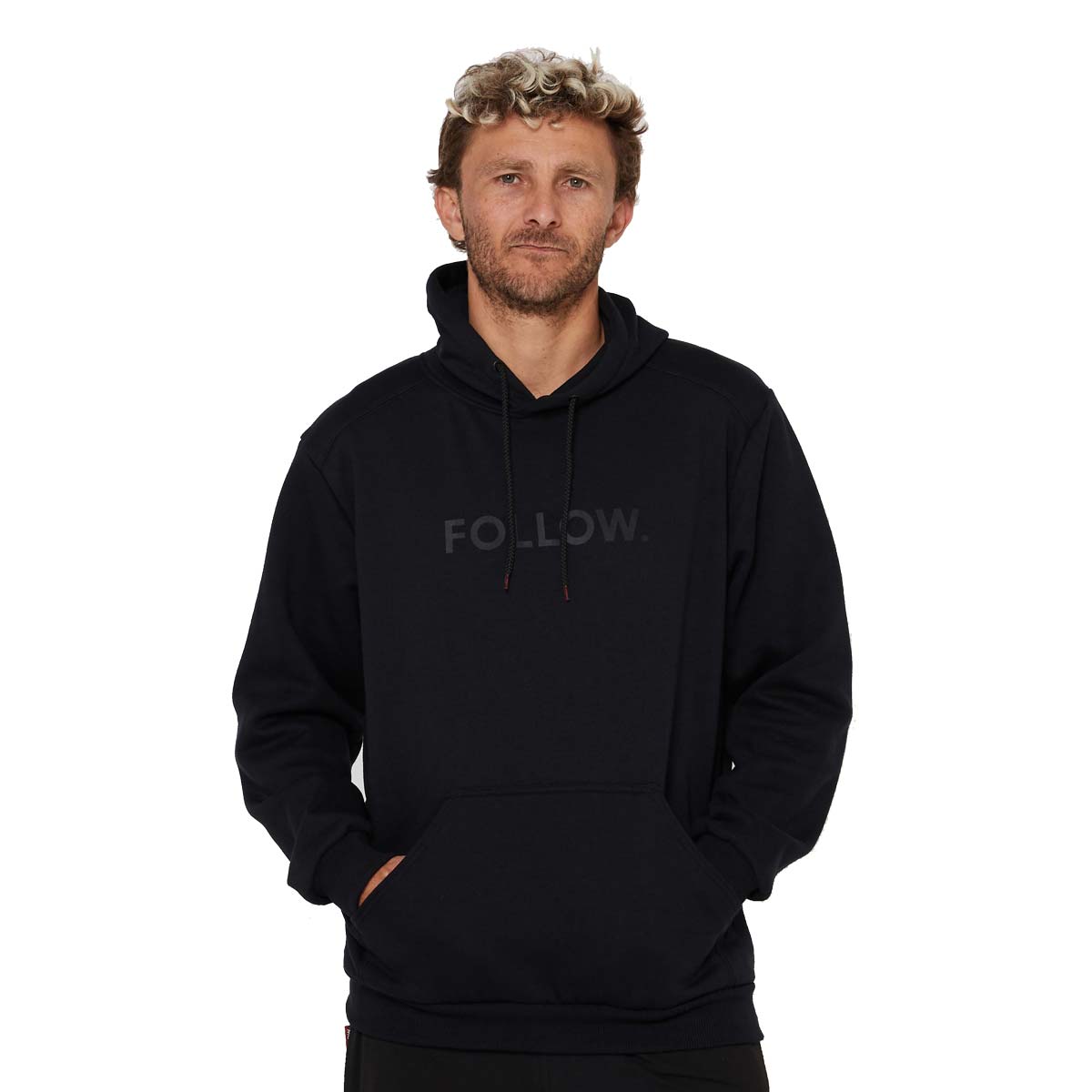 Follow Logo Hoody – Black