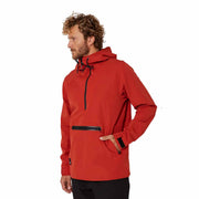 Follow Layer Outer Spray Anorak Jacket - Dirty Red