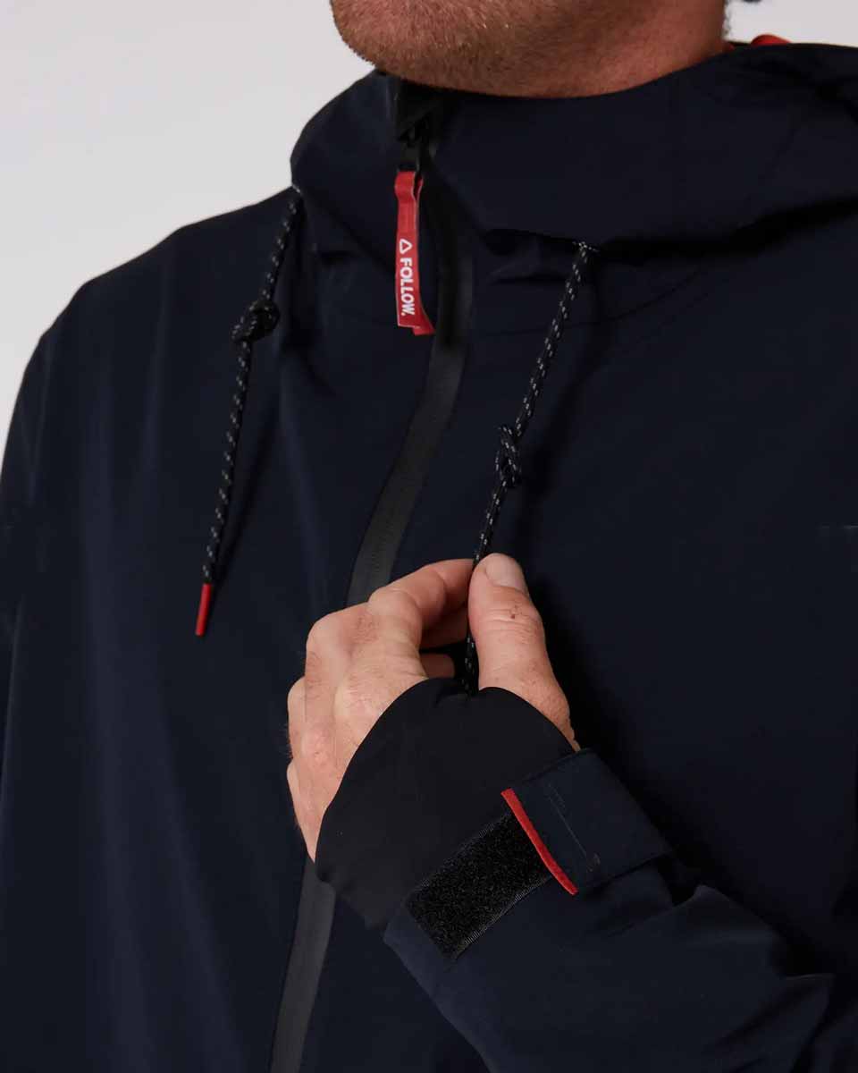 Follow Outer Spray Zip-Through Jacket - Black
