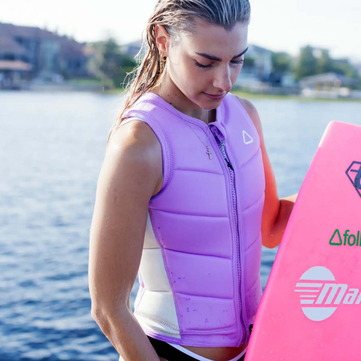 Follow Corp Womens Impact Vest - Purple