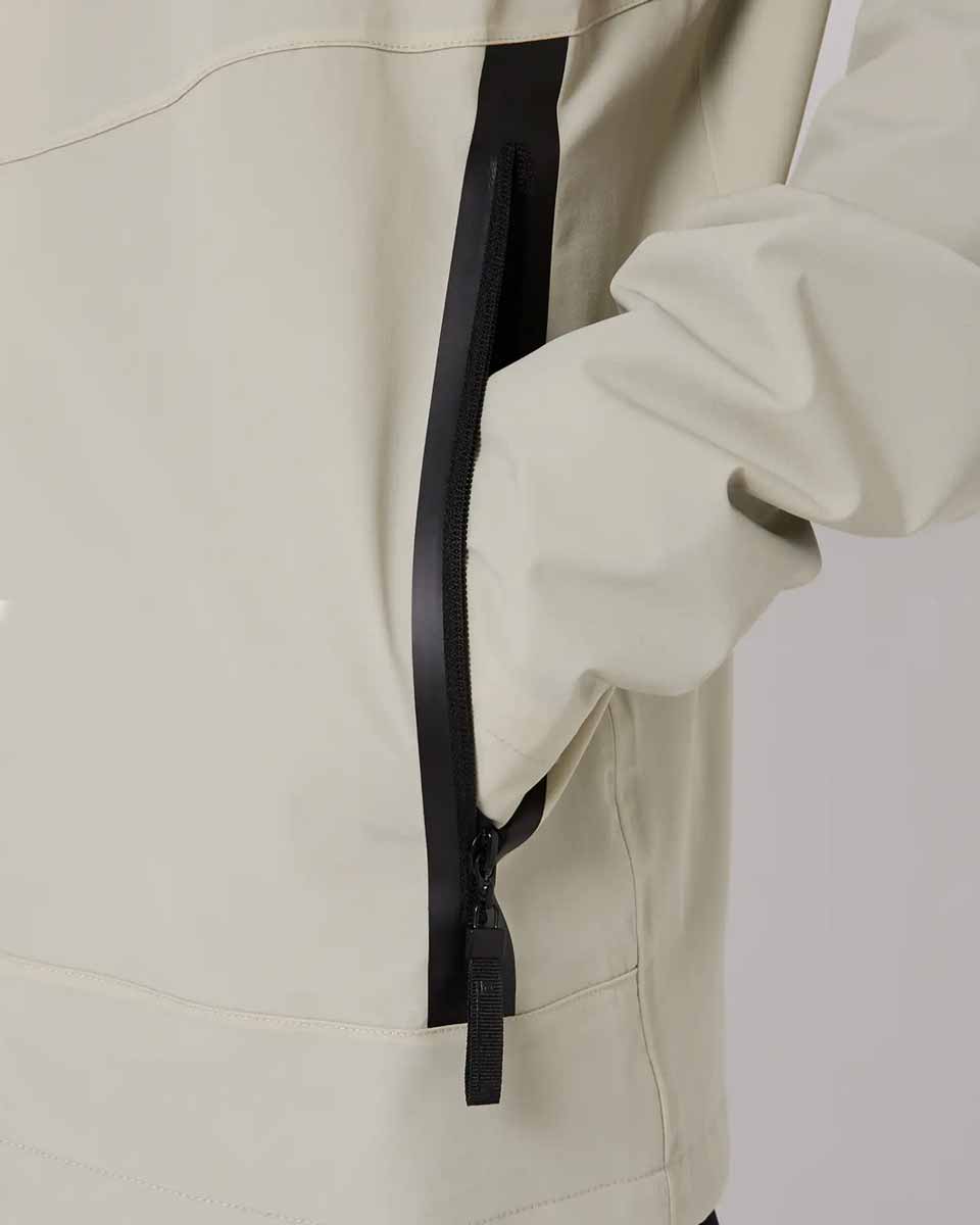 Follow Outer Spray Zip-Through Jacket - Bone