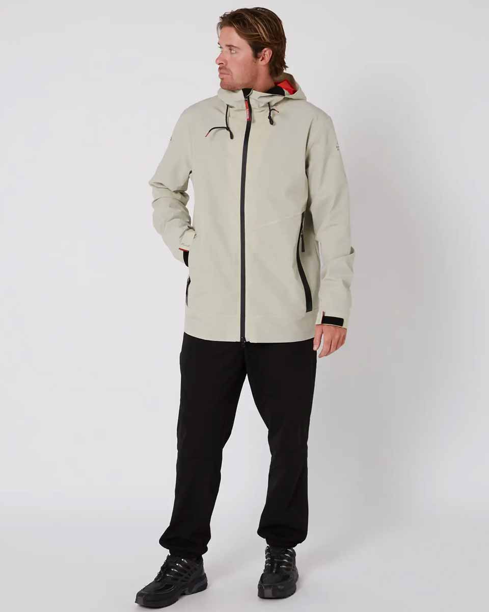 Follow Outer Spray Zip-Through Jacket - Bone