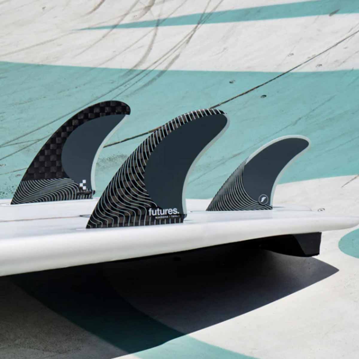 Futures Fins Twin +1 Blackstix – 2+1 Fins