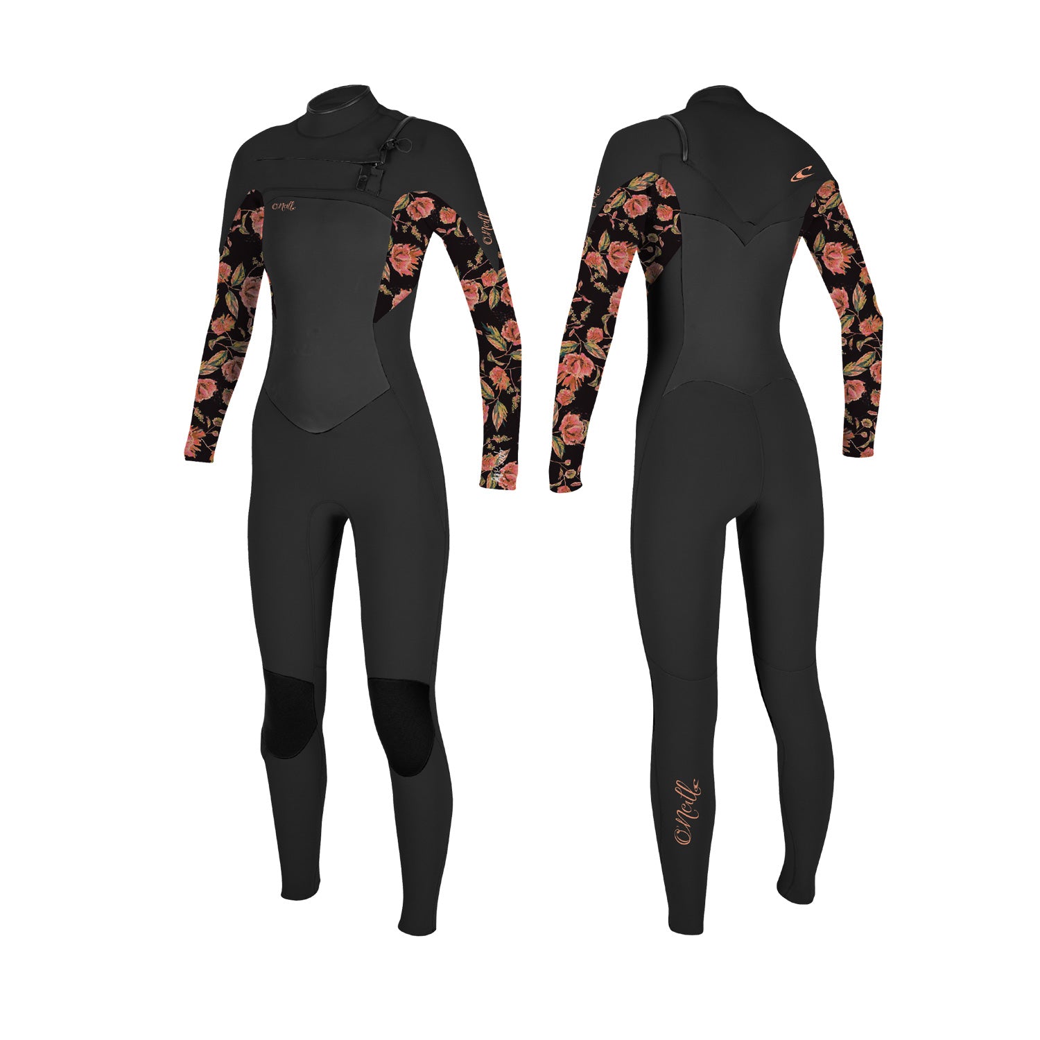 O'Neill Girls Epic CZ full 4/3 mm Wetsuit – Black/Flo GF5