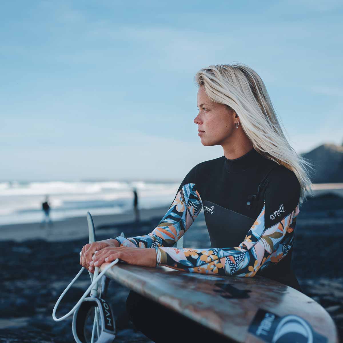 O'Neill Girls Epic 4/3 Chest Zip Full Wetsuit – Demi Floral HW6