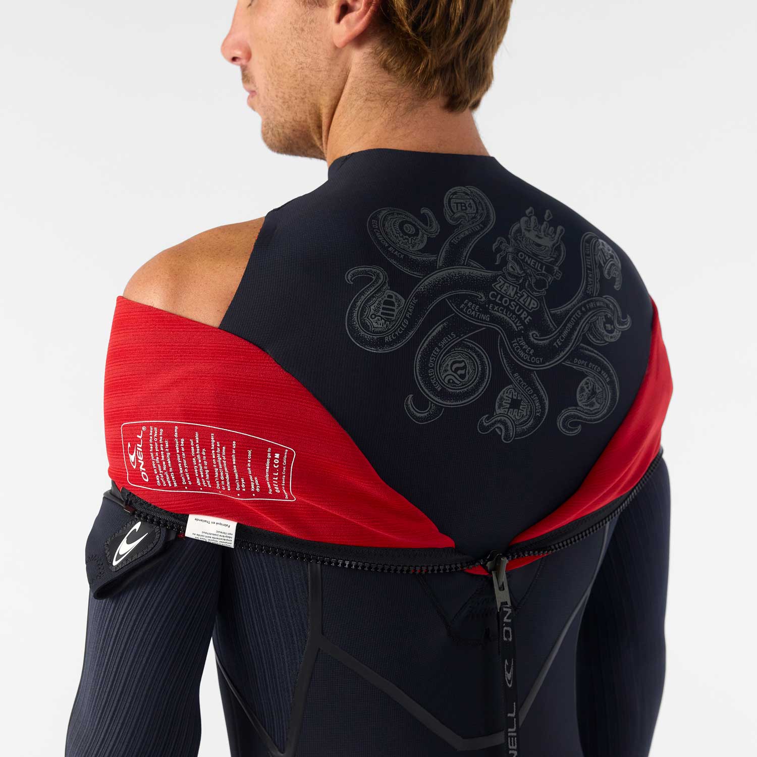 O'Neill Hyperfreak Fire 5/4+ mm Back Zip Wetsuit – Black A00
