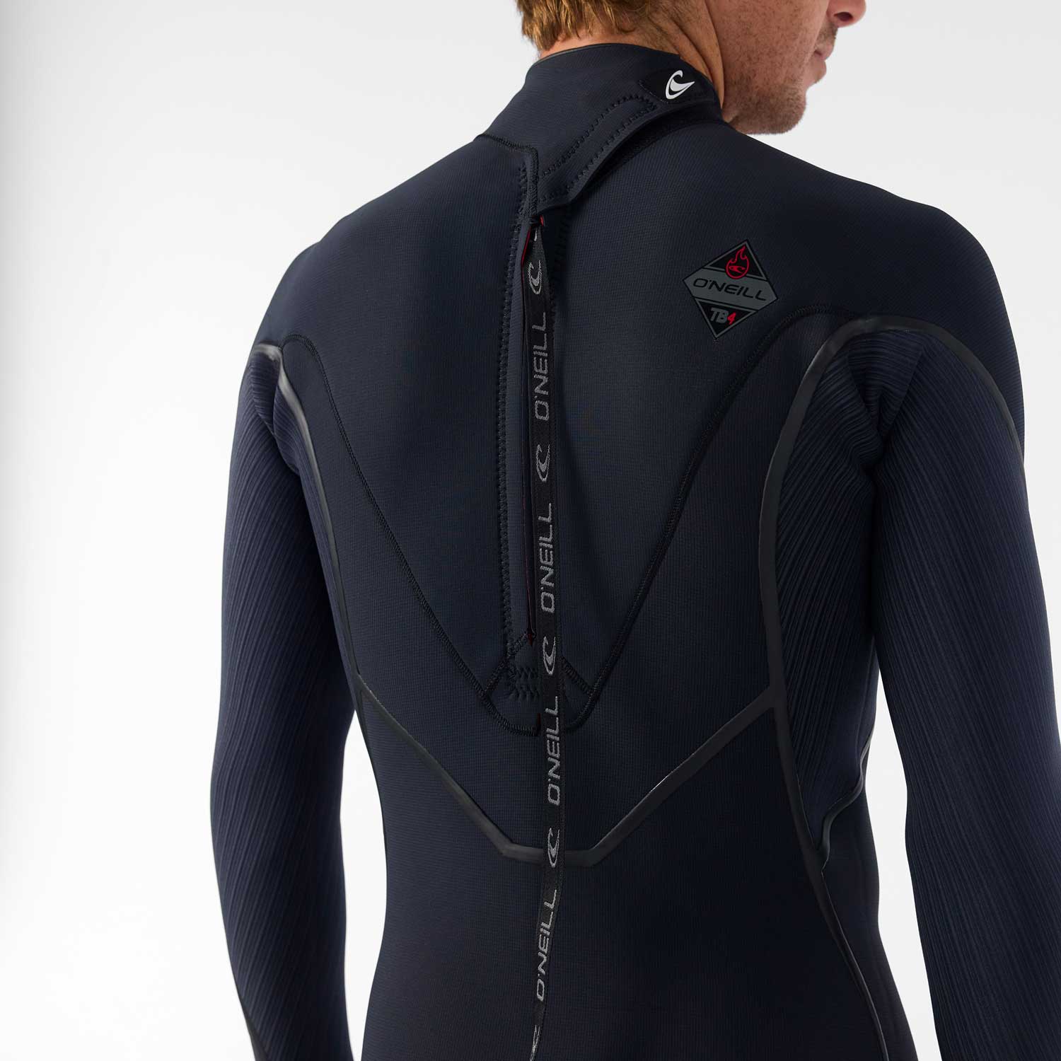 O'Neill Hyperfreak Fire 5/4+ mm Back Zip Wetsuit – Black A00