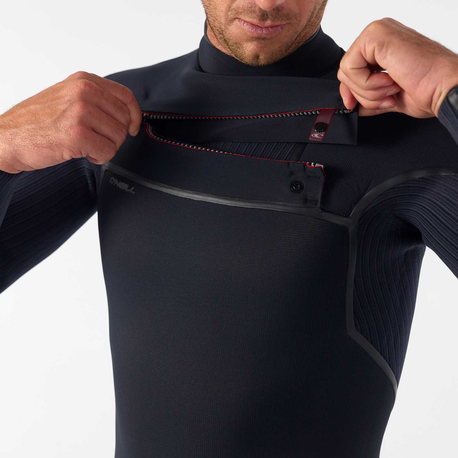 O'Neill Hyperfreak Fire 5/4+ mm Chest Zip Wetsuit – Black A00