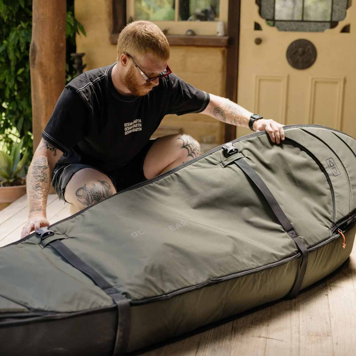 Ocean & Earth Triple Wheel Hypa Fish Surfboard Travel Bag – 6’0-7’6