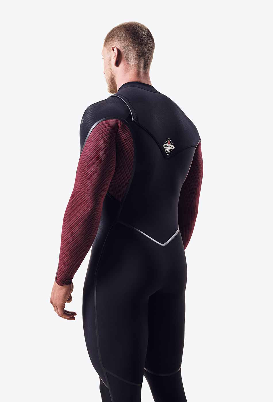 Wetsuit O'Neill Hyperfreak Fire 5/4+ mm Chest Zip – Dark Red F96