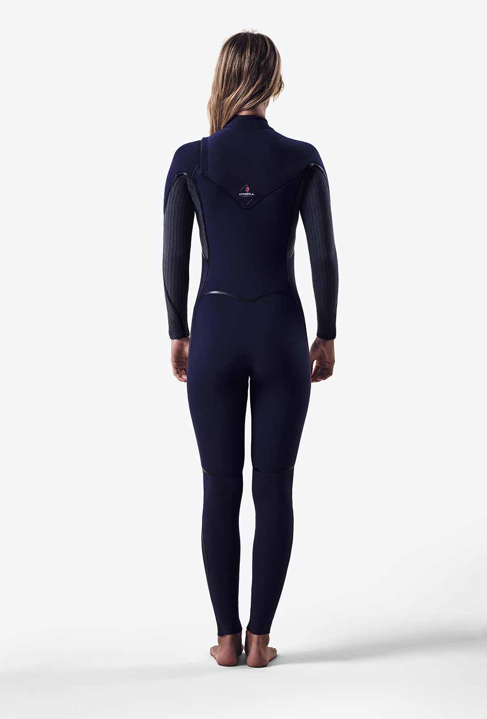 Wetsuit O'Neill WMS Hyperfreak Fire 5/4+ mm Chest Zip – Navy/Shade HR3