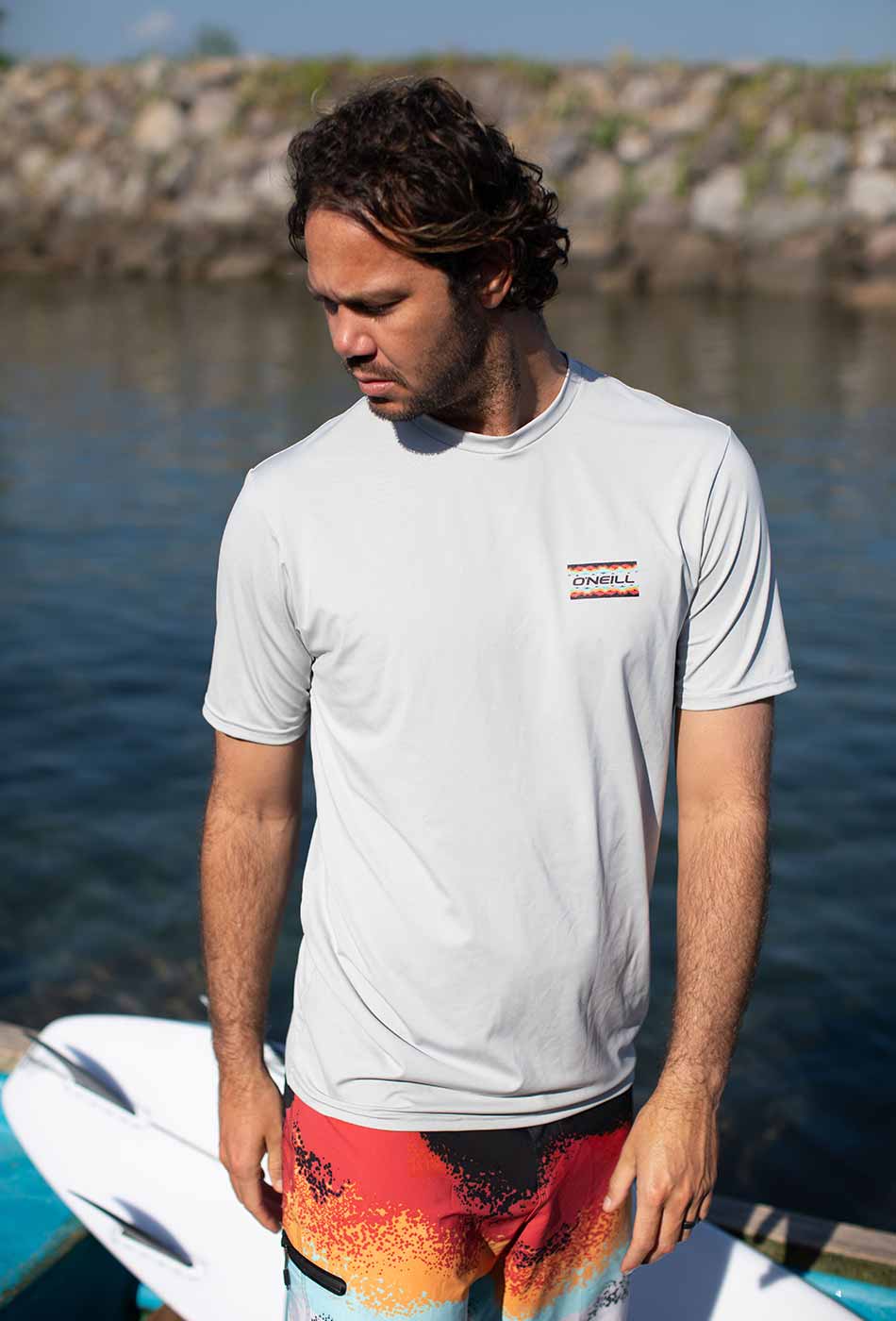 O'Neill TRVLR Hybrid S/S Sun Shirt 'Jordy' – Overcast 346
