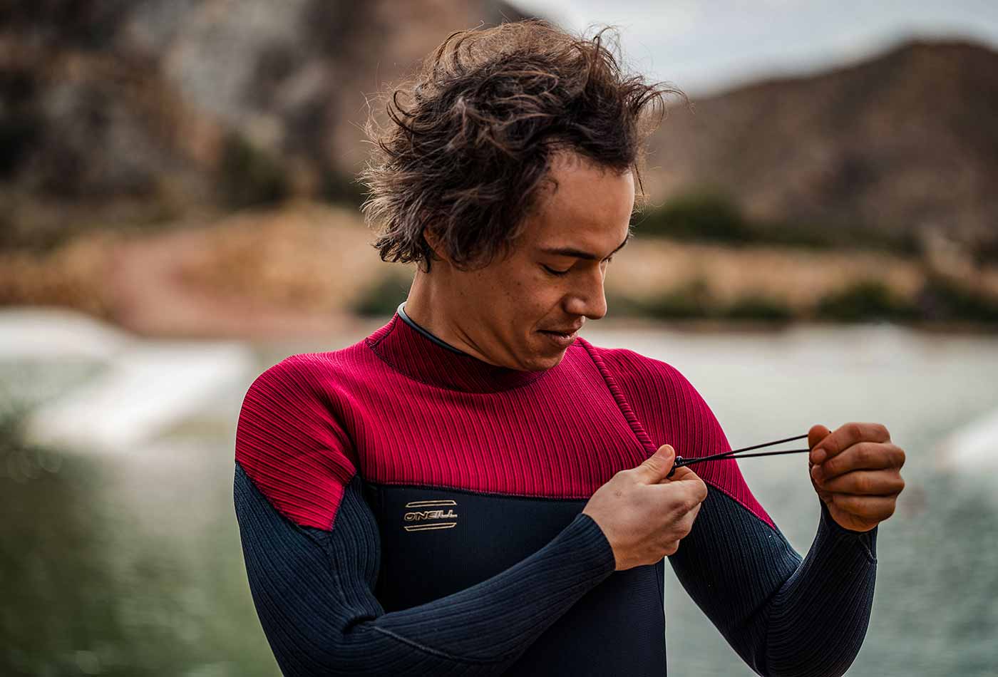 O'Neill HyperFreak Comp 3/2 mm Zipless Full Wetsuit – Black/Bloodshot E99
