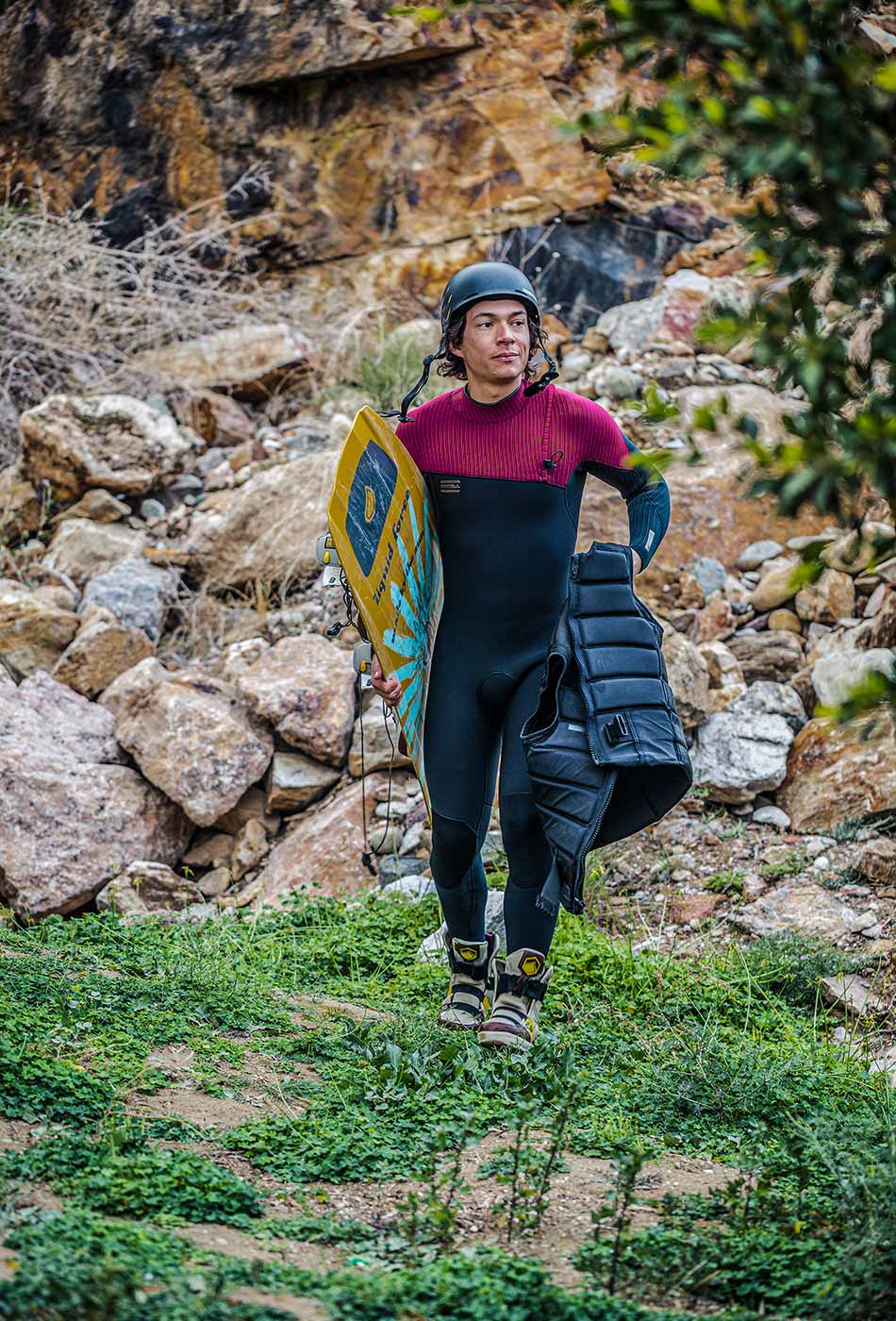 O'Neill HyperFreak Comp 3/2 mm Zipless Full Wetsuit – Black/Bloodshot E99