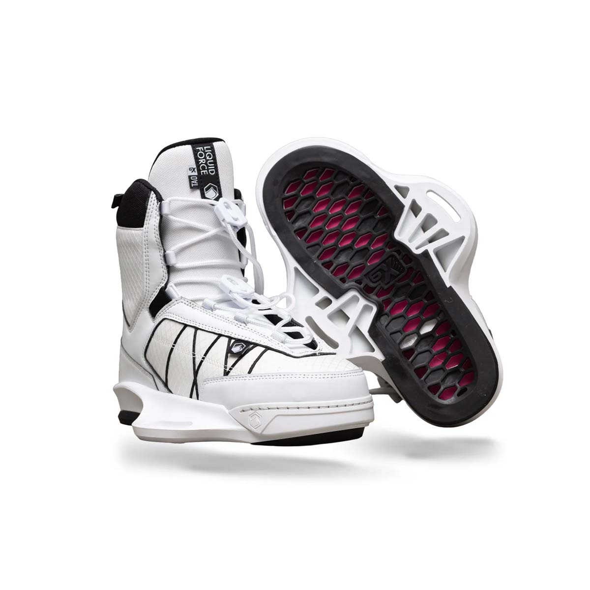 Liquid Force Tao 6X Wakeboard Bindings – White