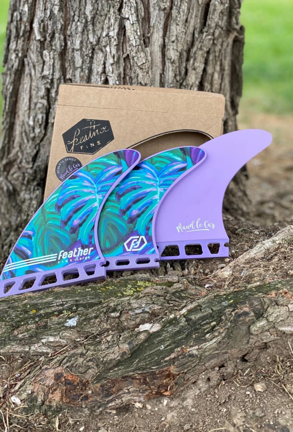Feather Fins Maud Le Car Athlete Series Single Tab – Thruster 3 fins