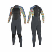 O'Neill Girls Epic 4/3 Back Zip Full Wetsuit –  Graphite/Dahlia/Infinity IF5
