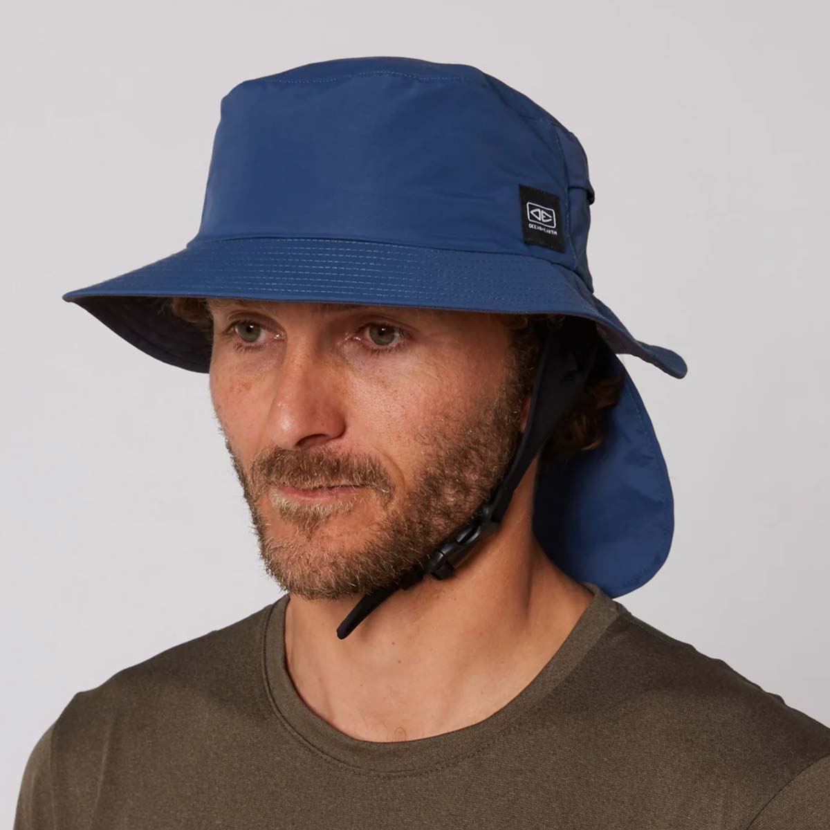 Ocean and Earth Indo Stiff Peak Surf Hat – Navy
