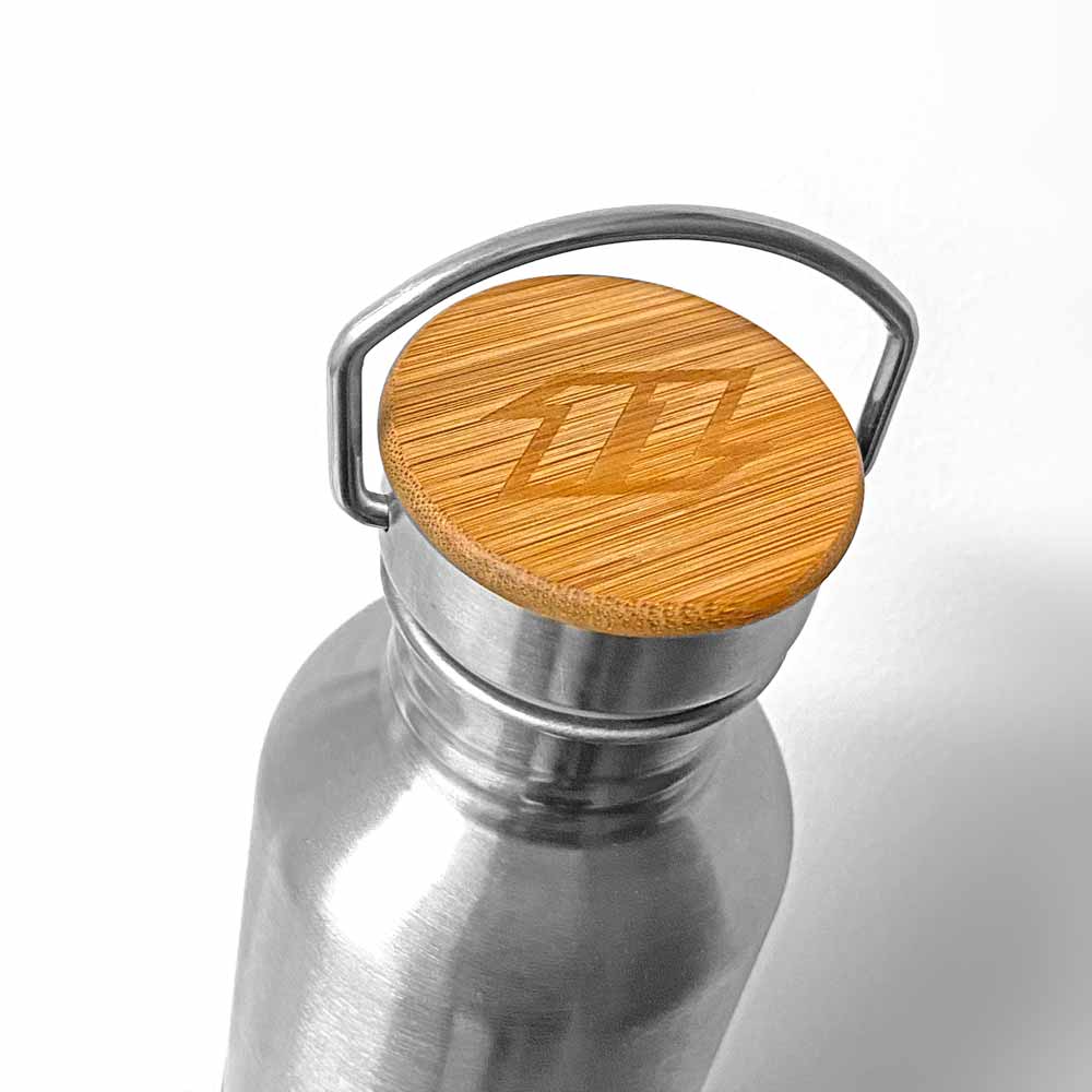 North Drink Bottle with Bamboo Cap