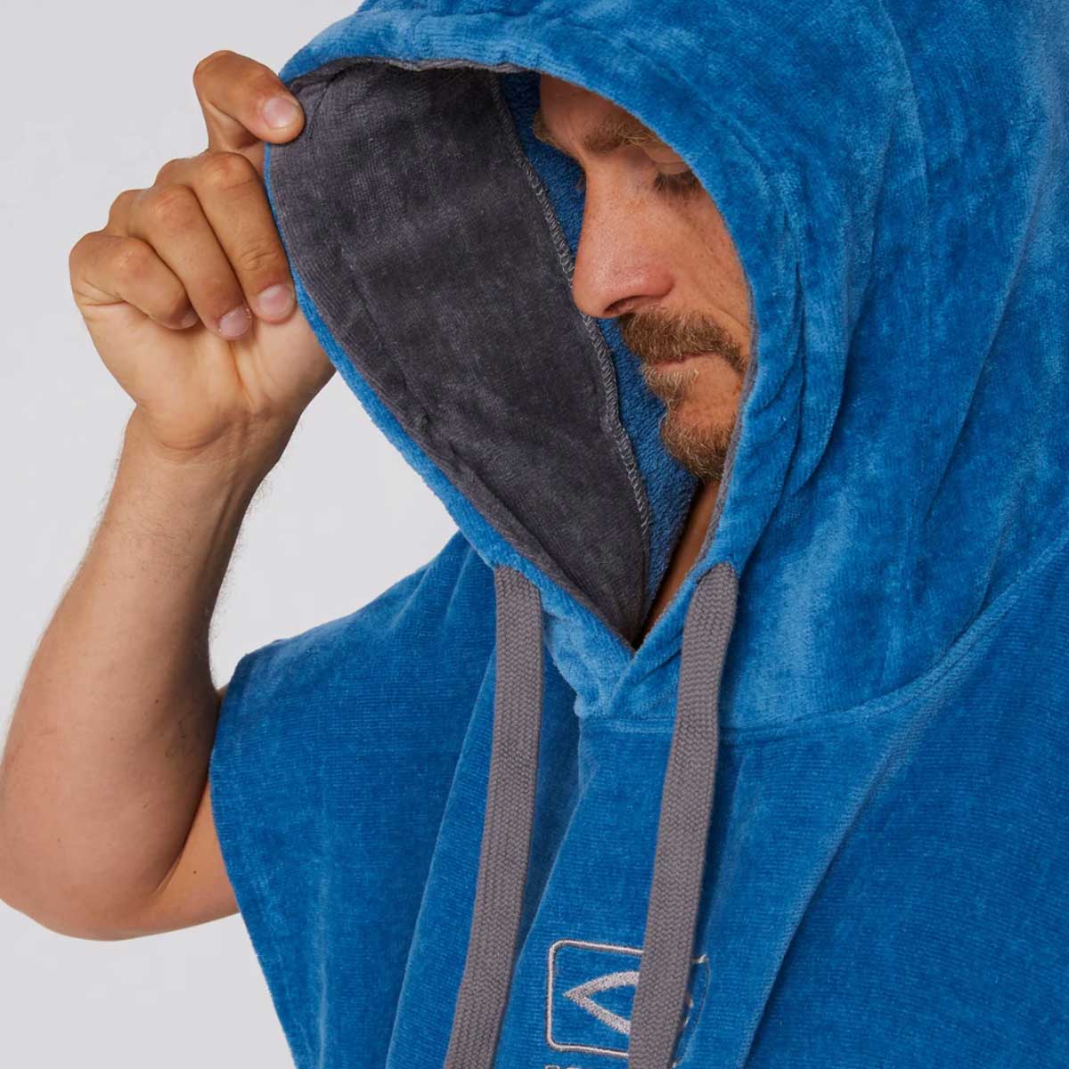 Ocean & Earth DayBreak Hooded Poncho – Blue