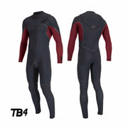 Wetsuit O'Neill Hyperfreak Fire 5/4+ mm Chest Zip – Dark Red F96