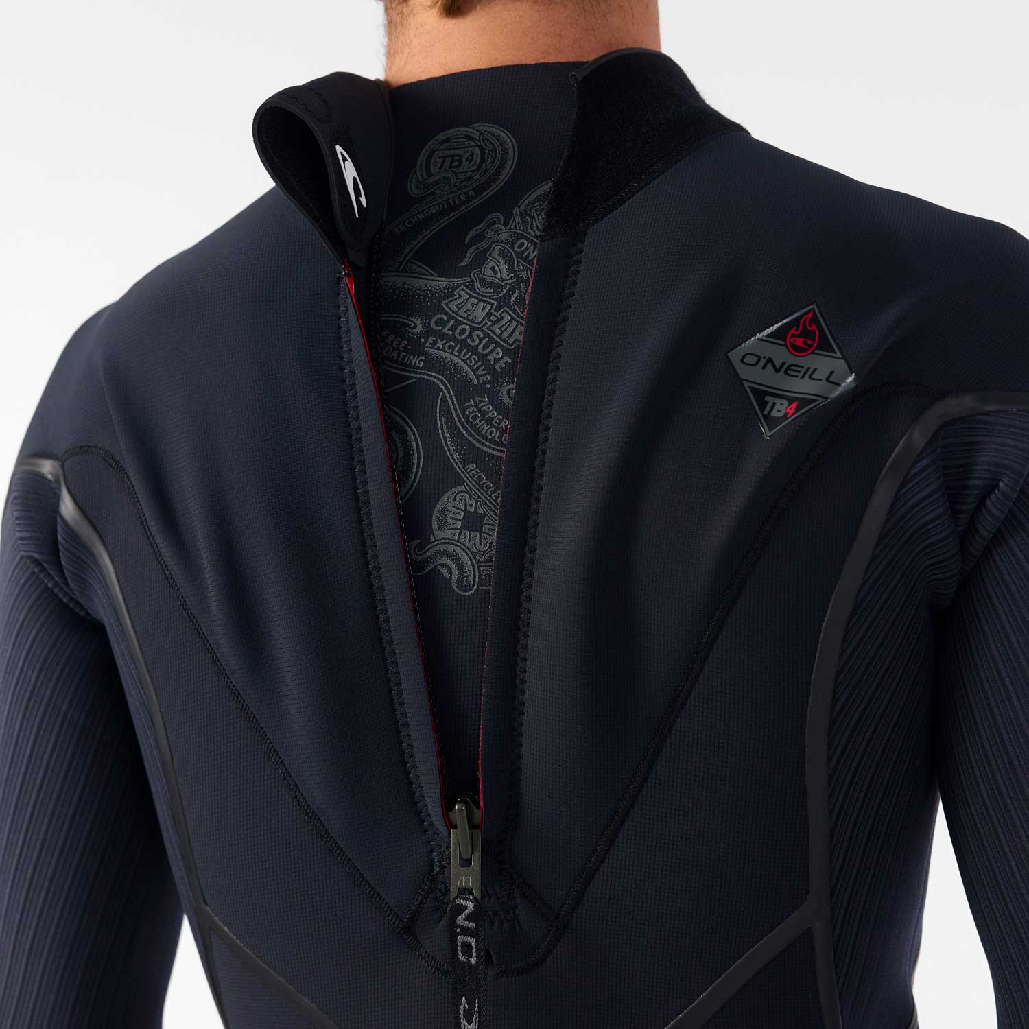 O'Neill Hyperfreak Fire 5/4+ mm Back Zip Wetsuit – Black A00