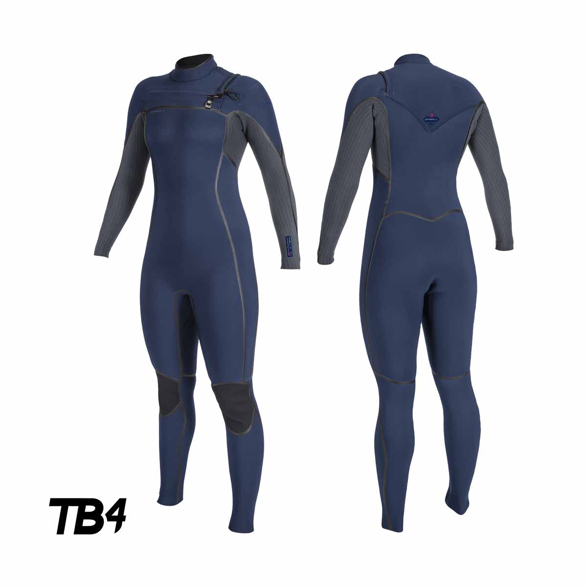 Wetsuit O'Neill WMS Hyperfreak Fire 5/4+ mm Chest Zip – Navy/Shade HR3