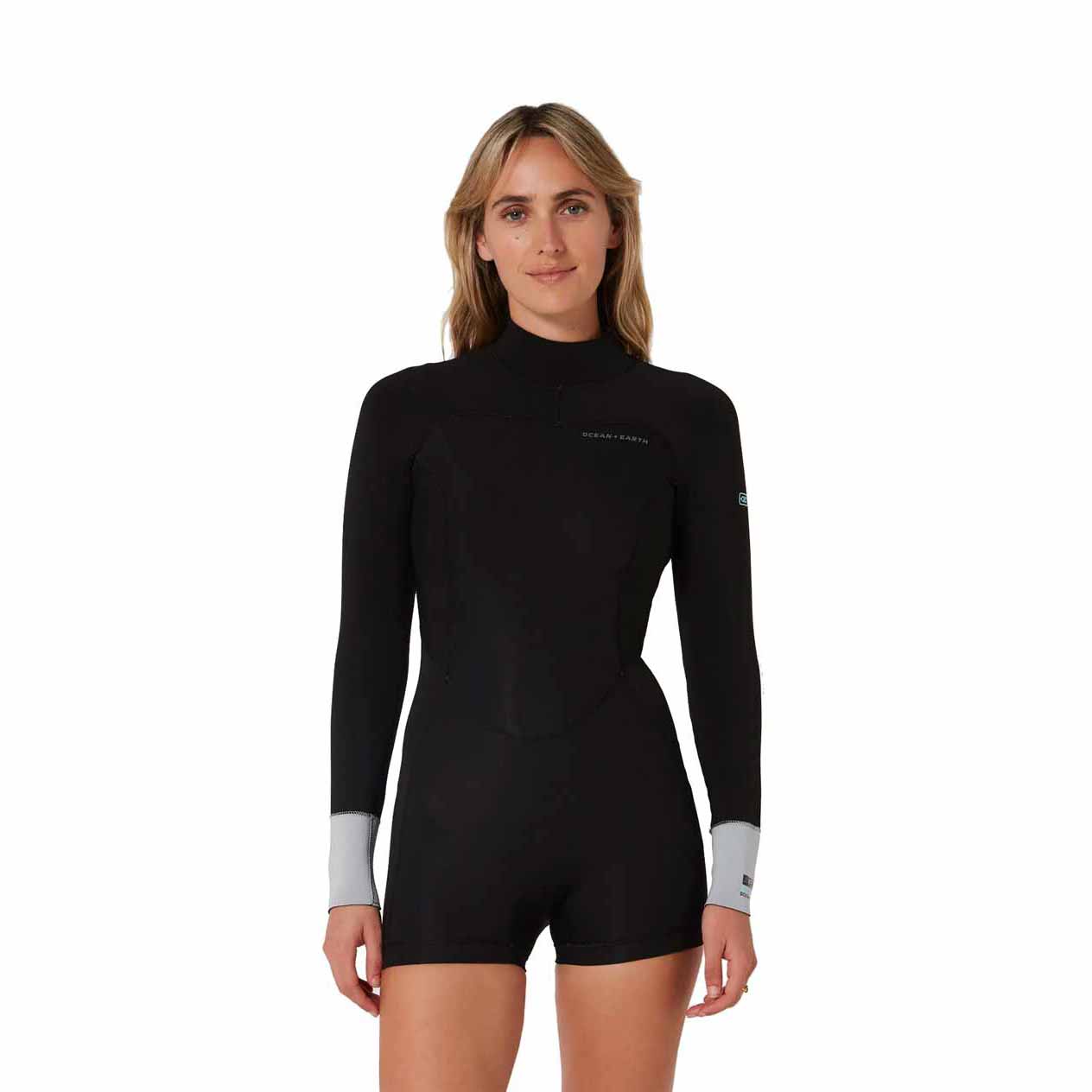 Ocean & Earth Ladies Free Flex Boyleg 2MM L/S Wetsuit – Black