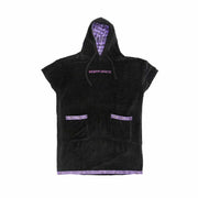 Ocean & Earth Strike Hooded Poncho – Black