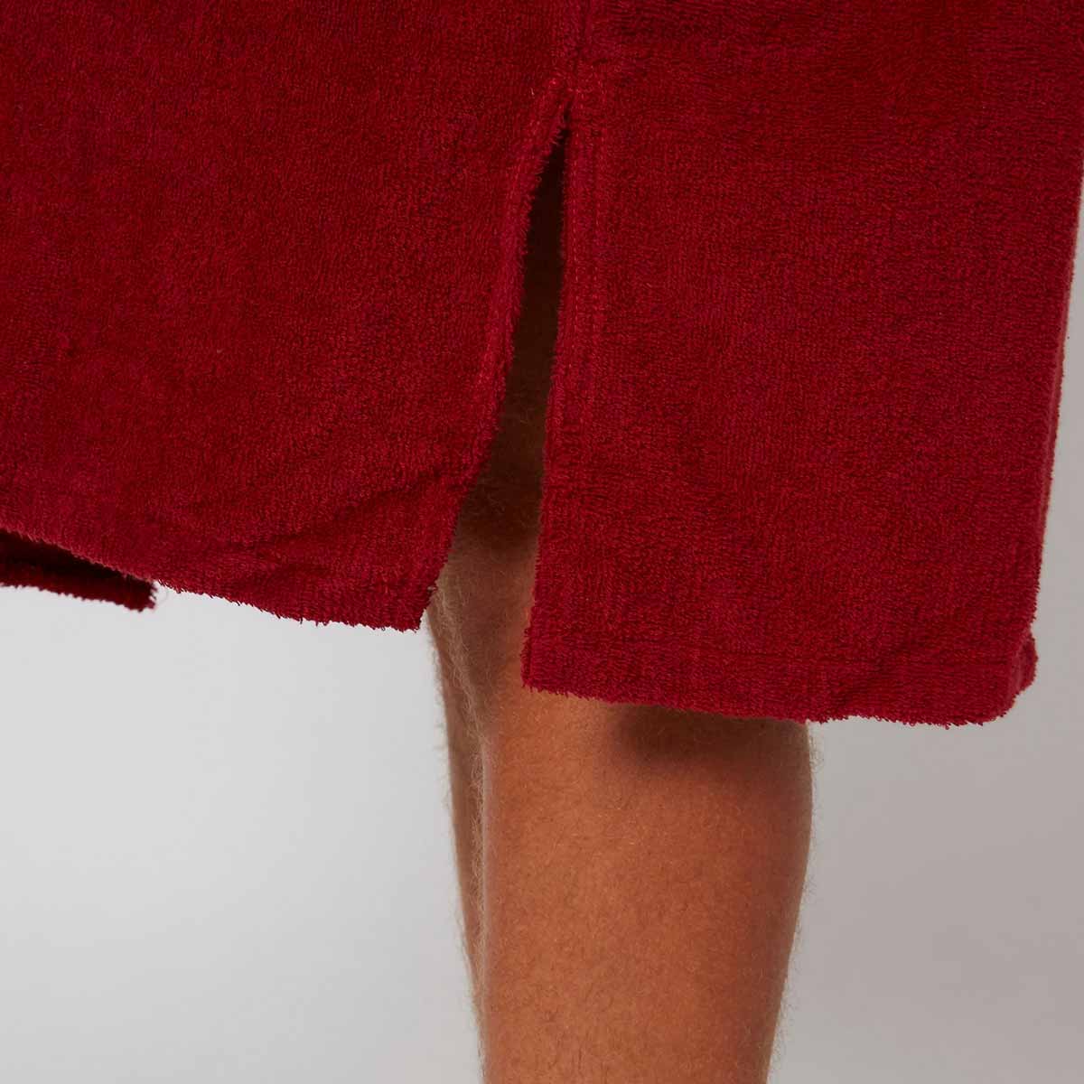 Ocean & Earth Terry Hooded Poncho – Latvian Red