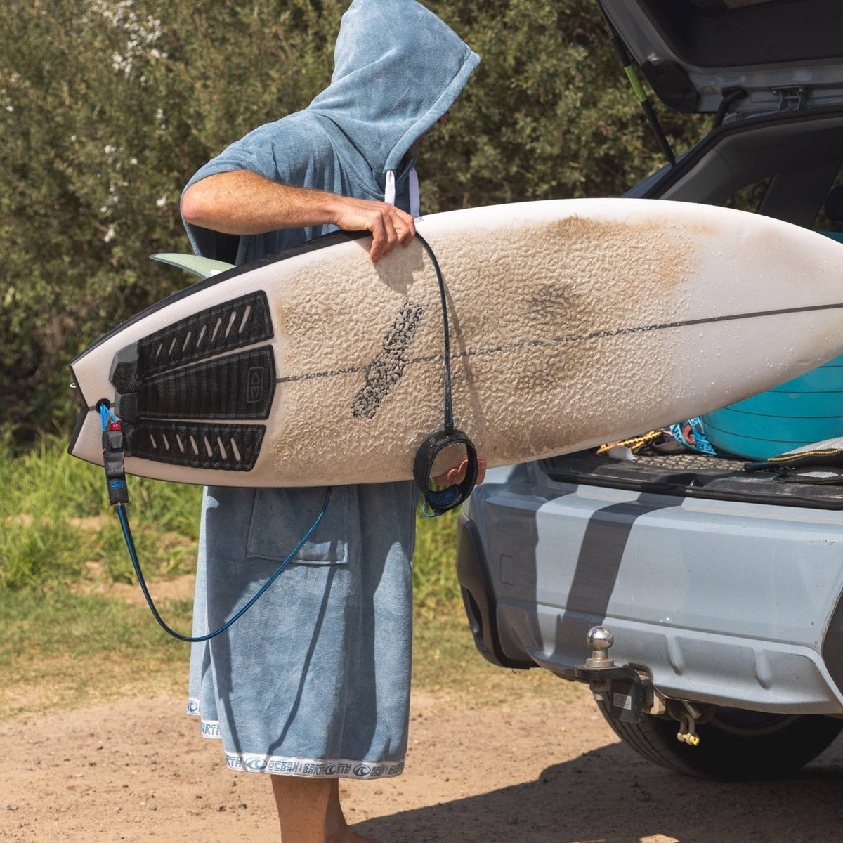 Ocean & Earth Strike Hooded Poncho – Petrol