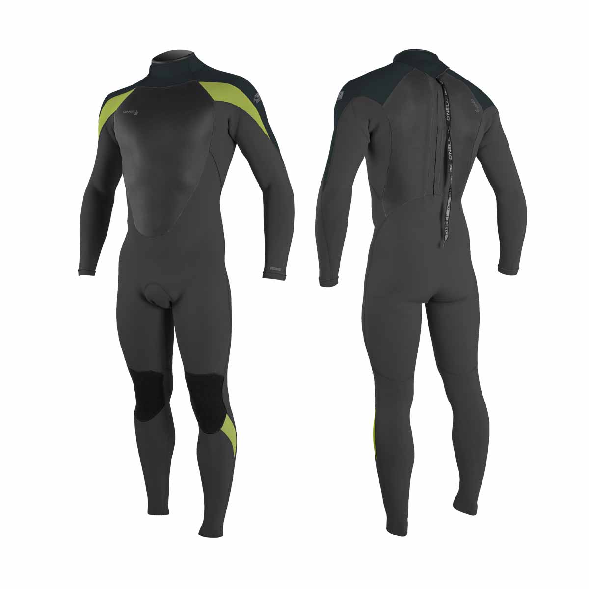 O'Neill Epic full 4/3 mm Wetsuit – Black/Gun Metal/Dayglo HH1