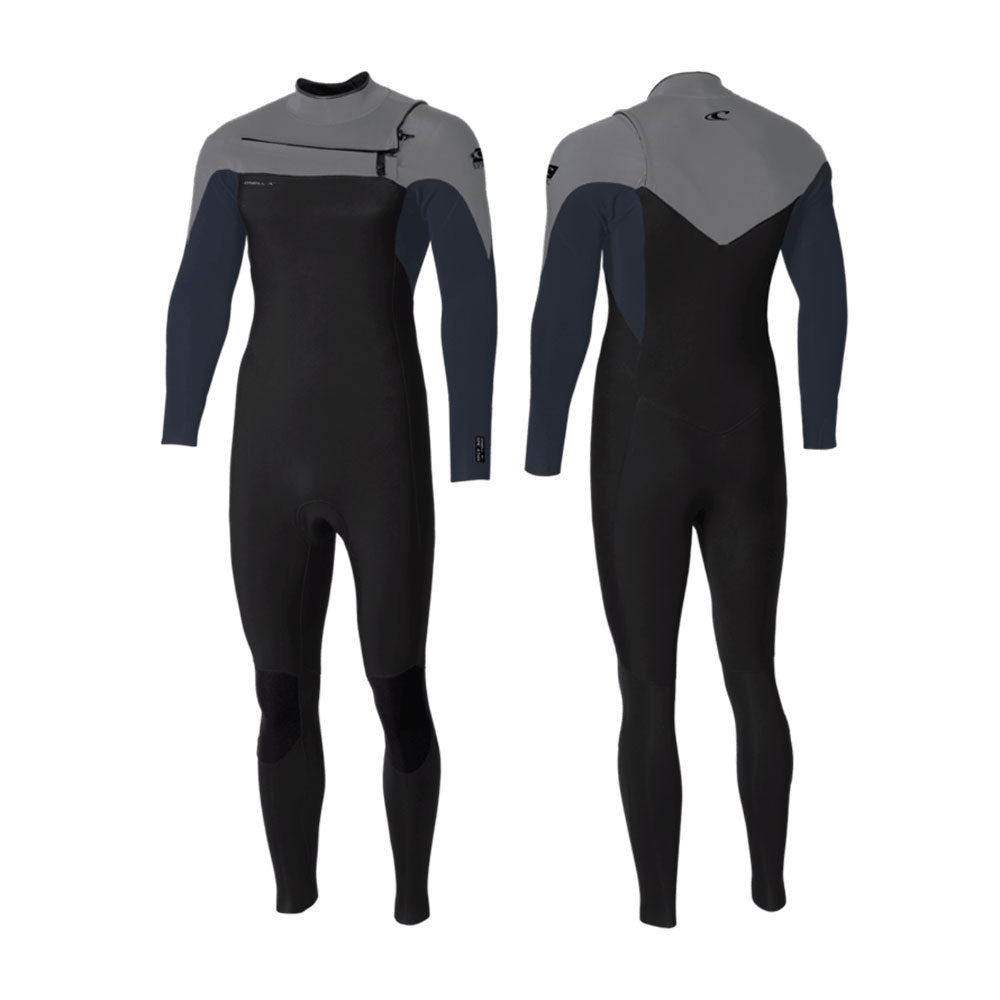 O'Neill Epic 4/3mm Chest Zip Full Wetsuit – Black/Slate/Smoke IP1
