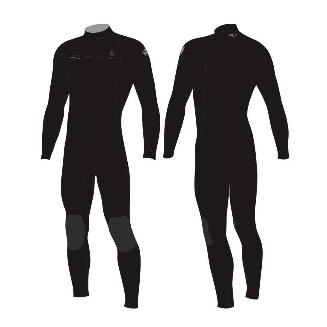 O'Neill Epic 4/3mm Chest Zip Full Wetsuit – Black A05