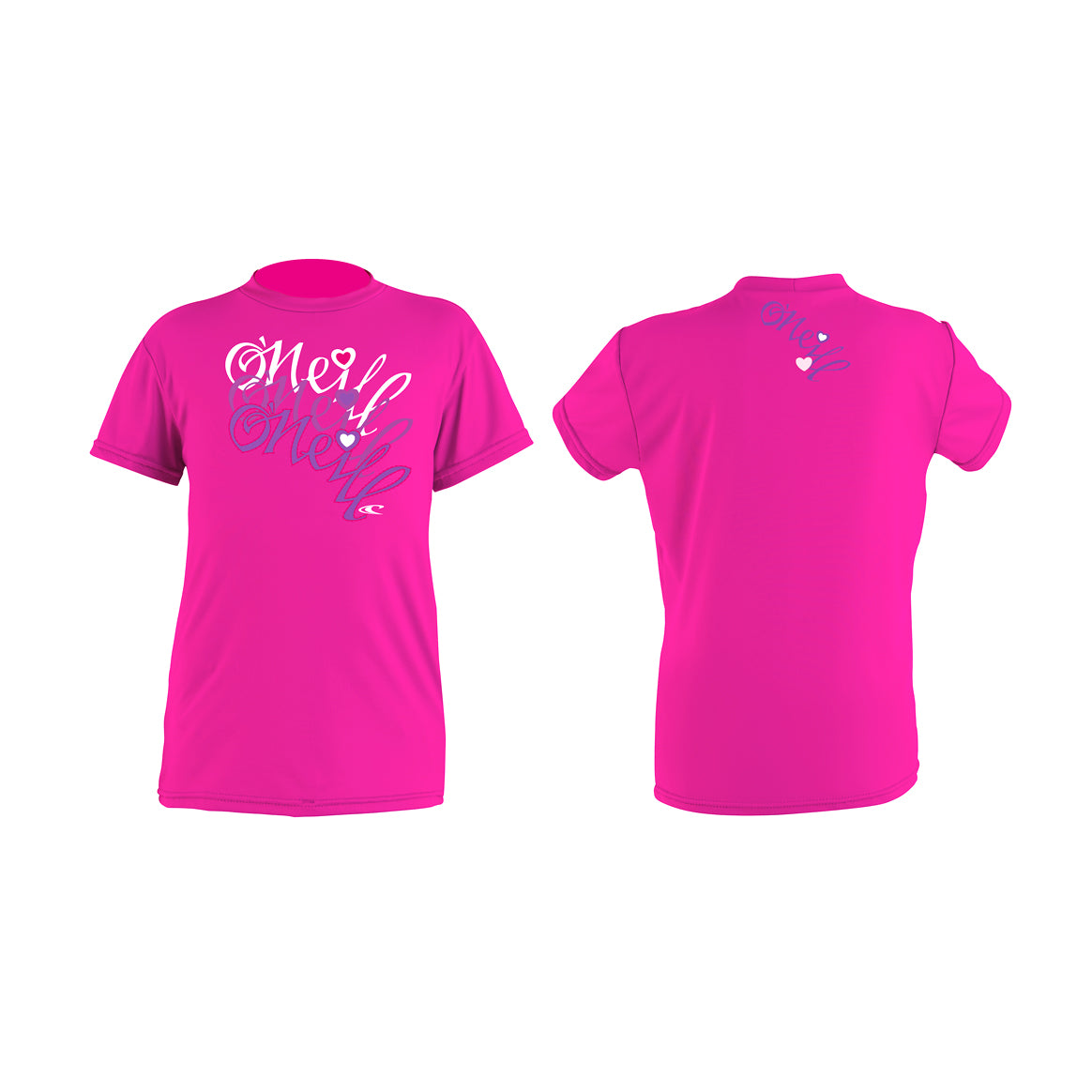 O'Neill Girls Skins SS Rash Tee meiteņu likra – rozā