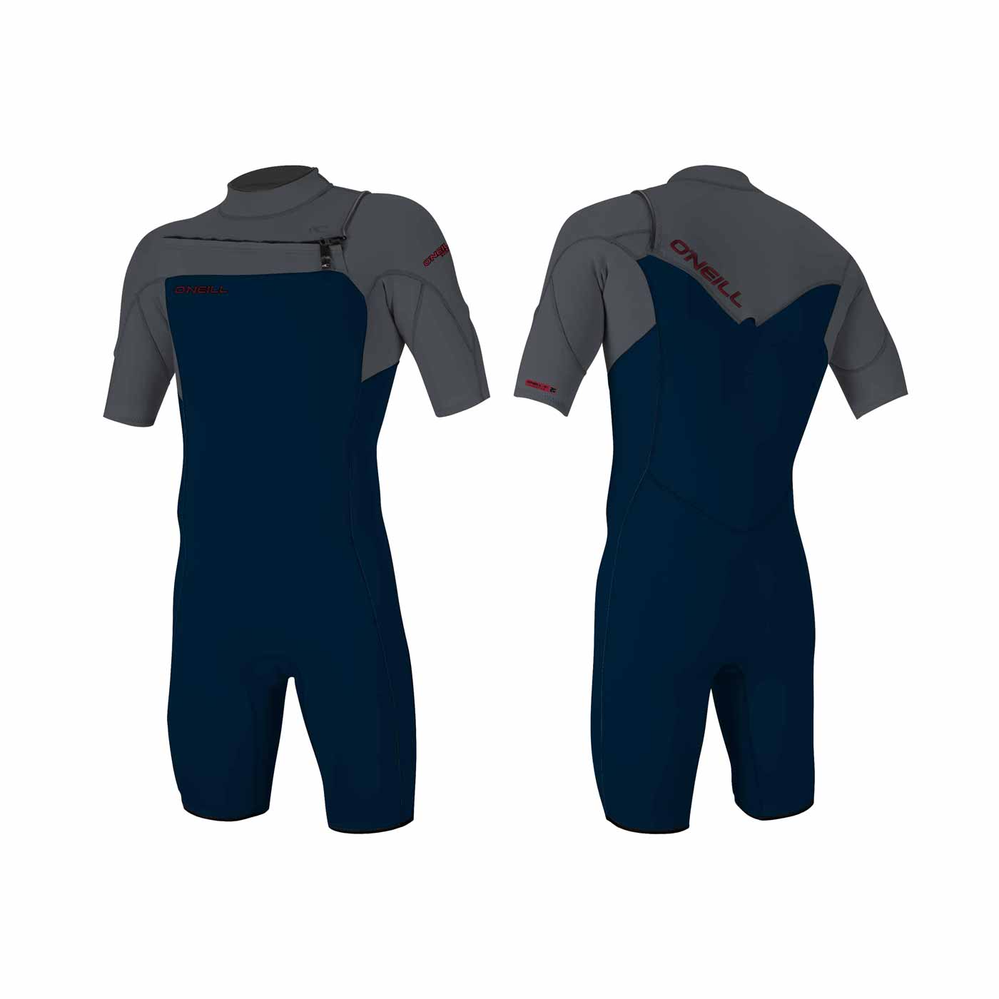 O'Neill Hammer 2mm Chest Zip S/S Sring Wetsuit – Abyss/Graphite IL2
