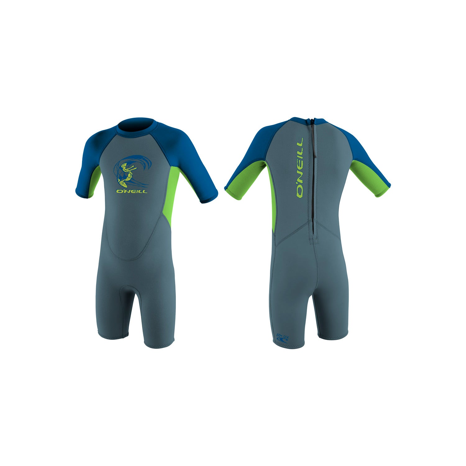 O'Neill Toddler Reactor Spring 2 mm Wetsuit – Graph/Dayglo/Ocean FX6