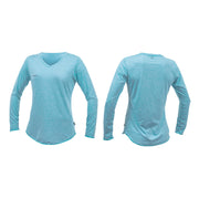 O'Neill Wms Hybrid L/S V-Neck Sun Shirt – Turquise